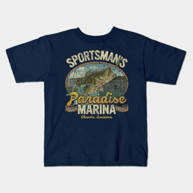 Sportsman's Paradise Marina 1974 Kids T-Shirt by JCD666